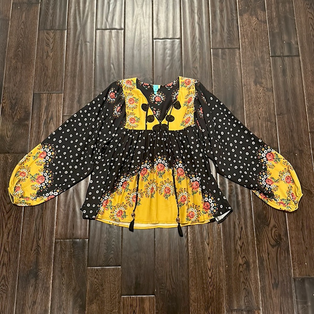 Farm Rio Boho Top from Anthropologie